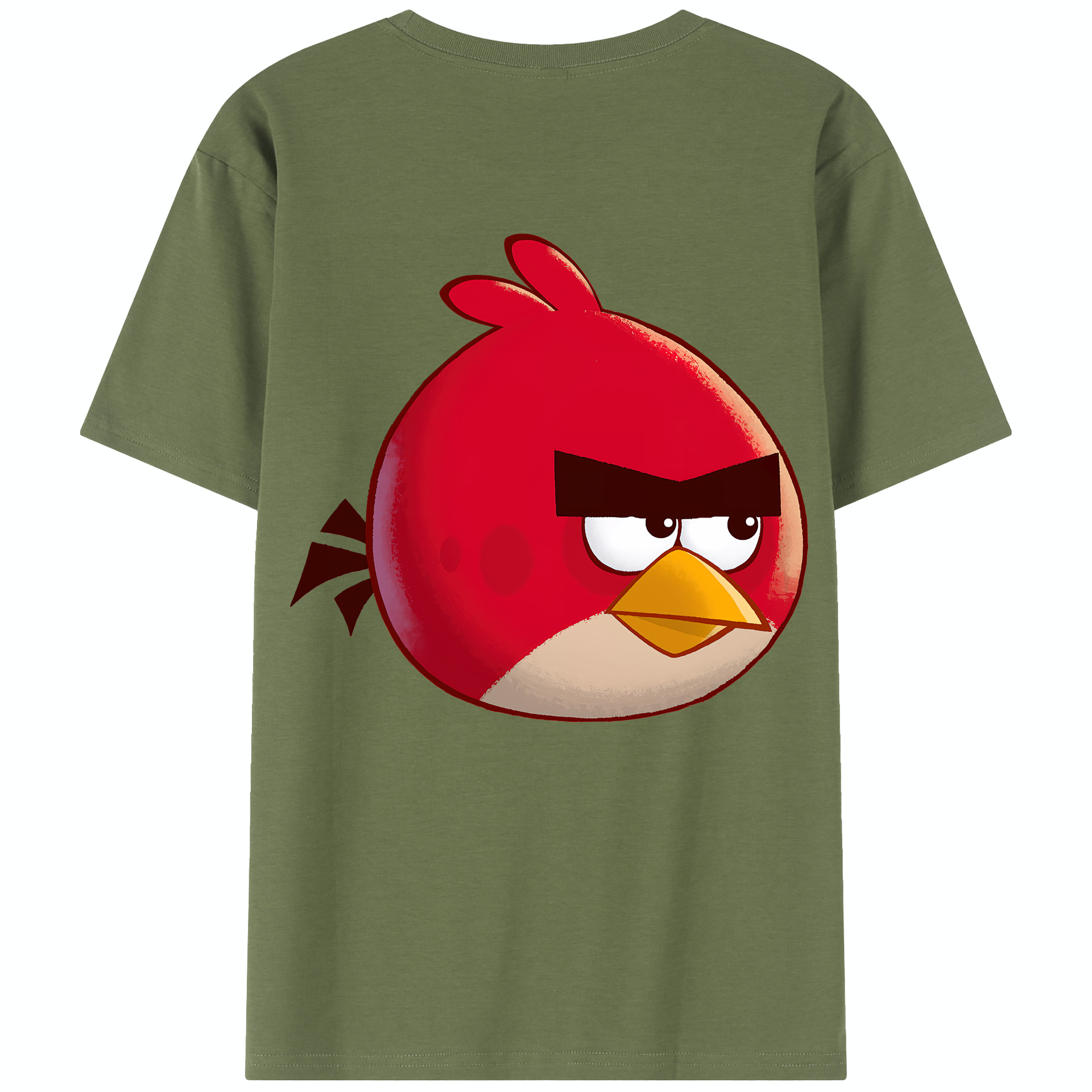 （画像用） Angry Birds アングリーバード 綿100％半袖Tシャツ（背面プリント）
